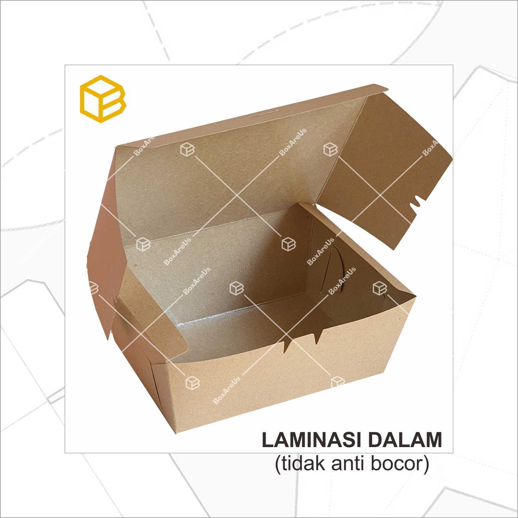 Lunch Box, Box Makanan, Dus Snack, Dus Kue, Snack Box - LB1031814