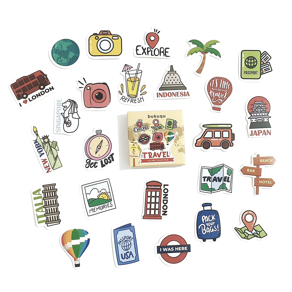 

Stiker Journal Travel untuk Bullet Journal