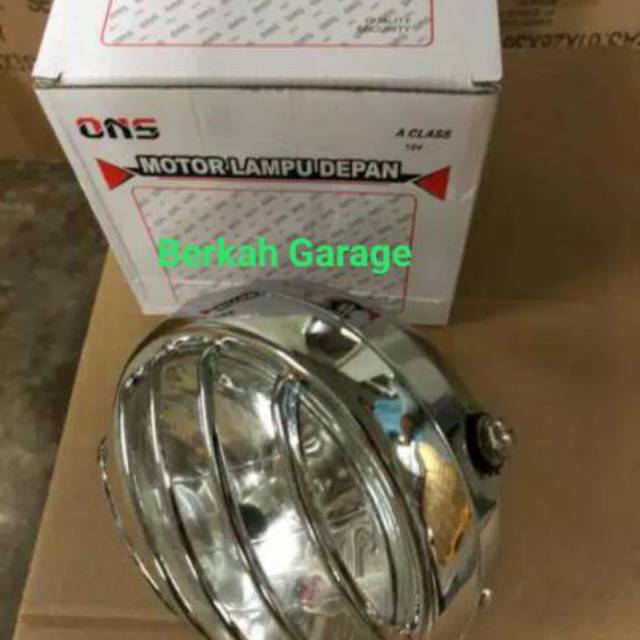 Lampu Depan - Reflektor Cb Jeruji Plus Piting And Bohlam H4 Set