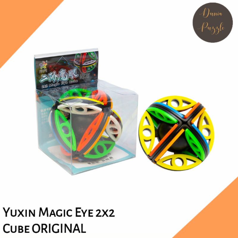 Rubik 2x2 Yuxin Magic Eye 2x2 Cube Blackbase ORIGINAL