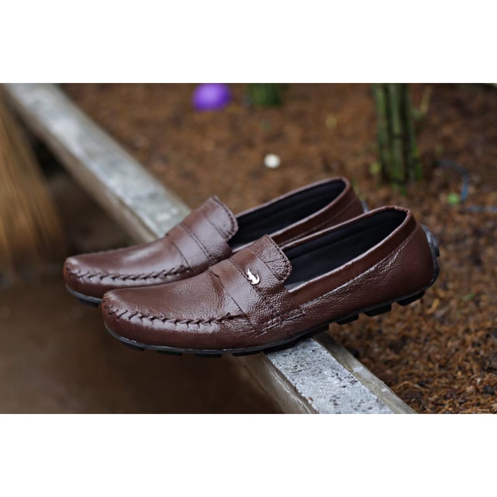 CRDL|Sepatu Slip On Pria Original Semi Formal Pantofel Hitam Main Kondangan Kerja Kantor Casual Kasual Selop Slop Santai Cowok Trendy