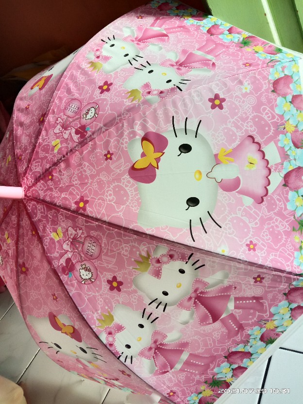 Payung Anak Pvc Karakter Merk Nagoya Bonus Peluit