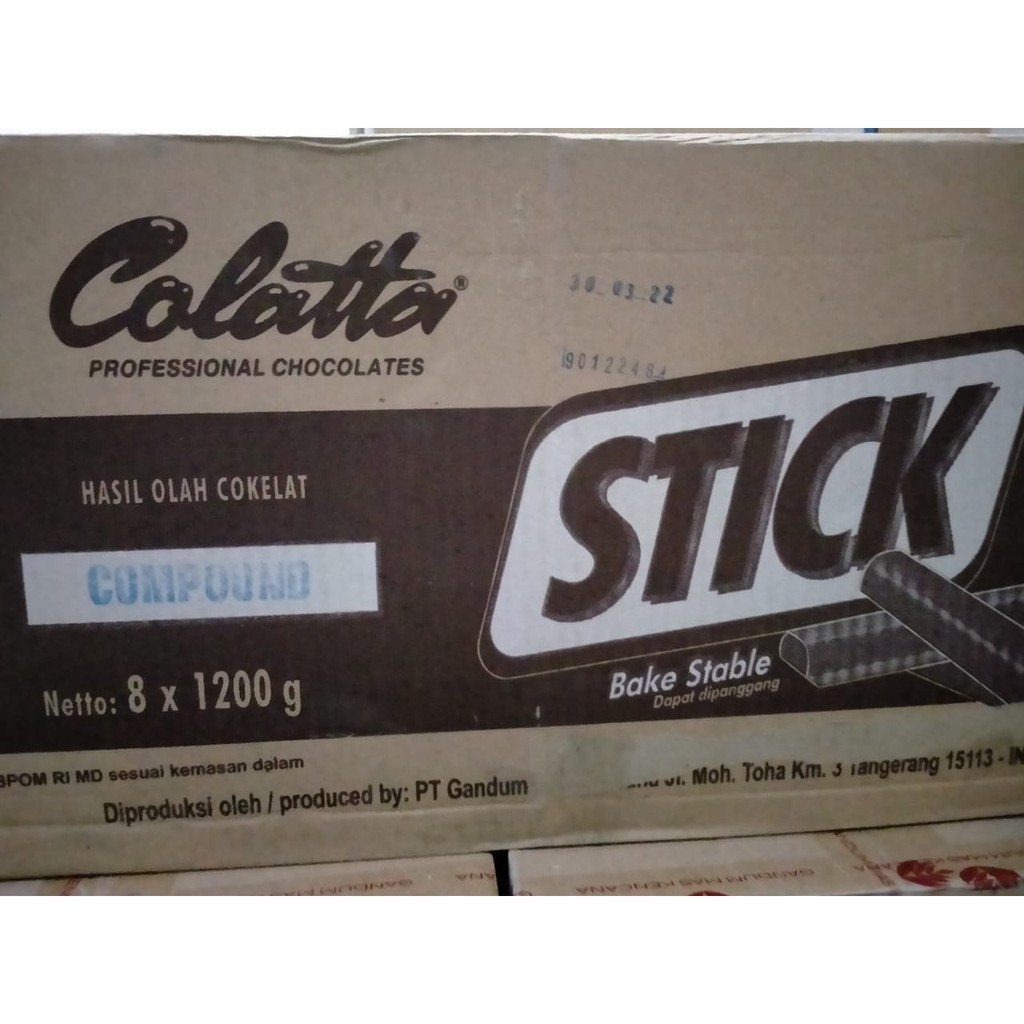 Colatta Chocolate Stick -- Cokelat Stik 8x1,2Kg -- Gosend/Grab Only!!