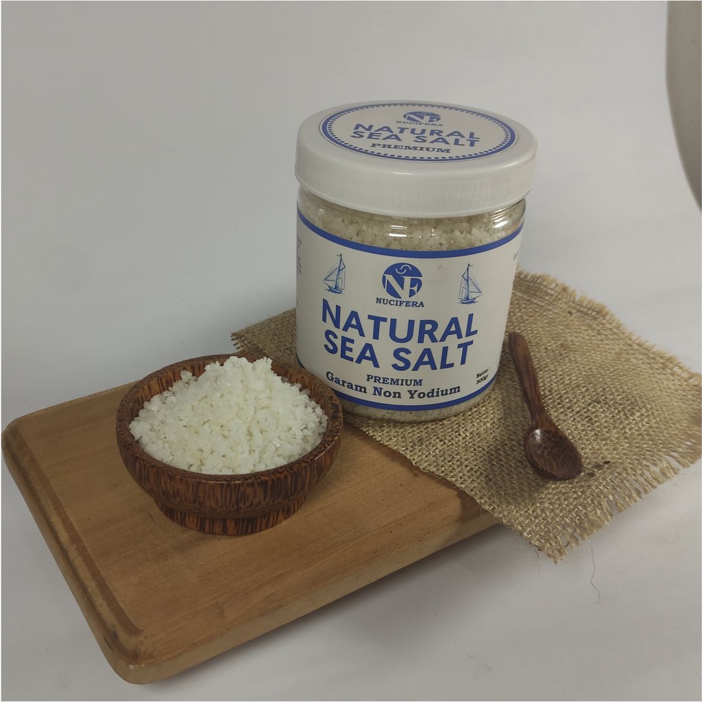 

Garam Kasar (Non Yodium) 500 gr - Natural Sea Salt Coarse NUCIFERA