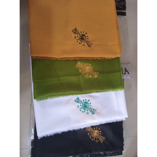 KERUDUNG SAUDIA NU / JILBAB SAUDIA NU / KERUDUNG SAUDIA BERLOGO NU / JILBAB BERBORDIR LOGO NU / JILB