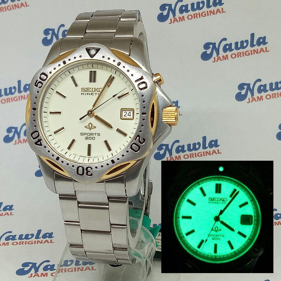 Seiko Kinetic Sport SKH166P1 Lumibrite Dial - Jam Tangan Pria SKH166