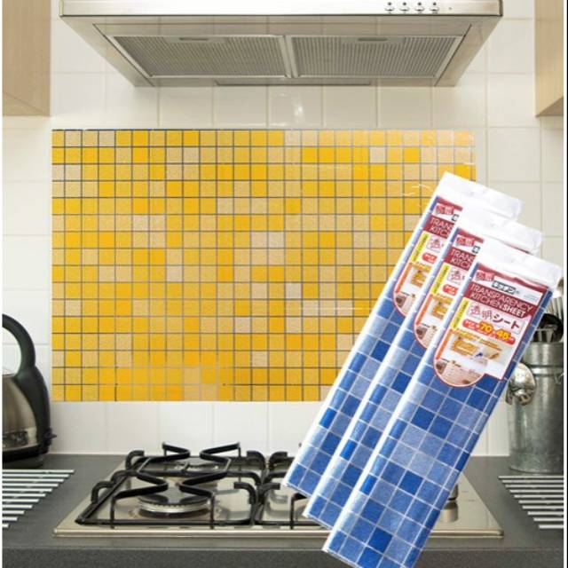 WALLPAPER DAPUR STIKER DAPUR ANTI MINYAK TAHAN PANAS