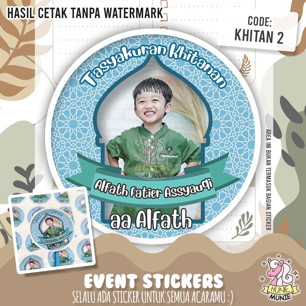 

Sticker Acara - Tasyakuran Kehamilan Maternity Aqiqah Rumah Tedak Siten Khitan Khitanan dll - Stiker