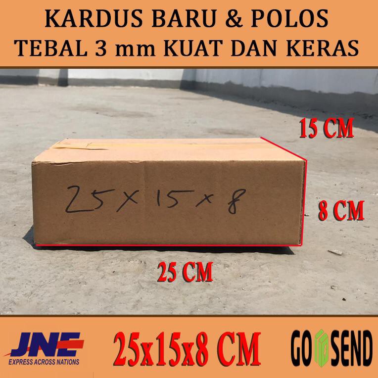 

kardus box karton polos uk 25x15x8