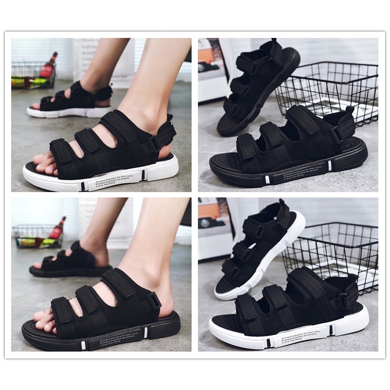 [ COD + Kirim Hari ini ] Sandal Gunung Pria/Sandal Pria/Sandal Pria Sepatu/Sandal Kasual Pria/Sandal Cowok Kekinian/Sandal pria gaya Jepang/Sandal Fashion Pria/Tali Belakang Yang Bisa Dilepas Karet Karet Impor Berkualitas Tinggi, Non-Slip, Bernapas