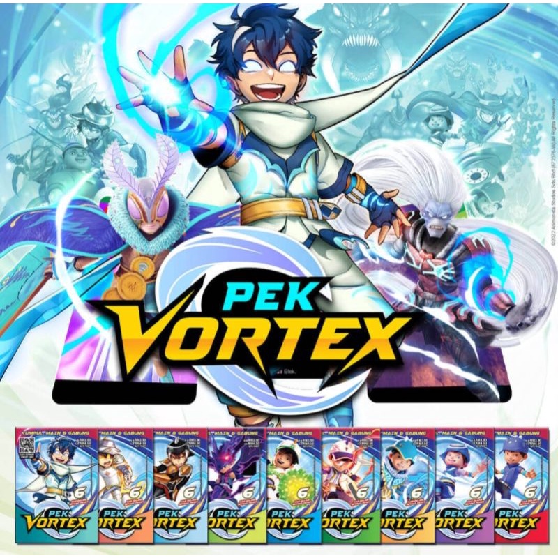 BoBoiBoy Galaxy Card: Pek Vortex REPACKAGE (54 Kad)