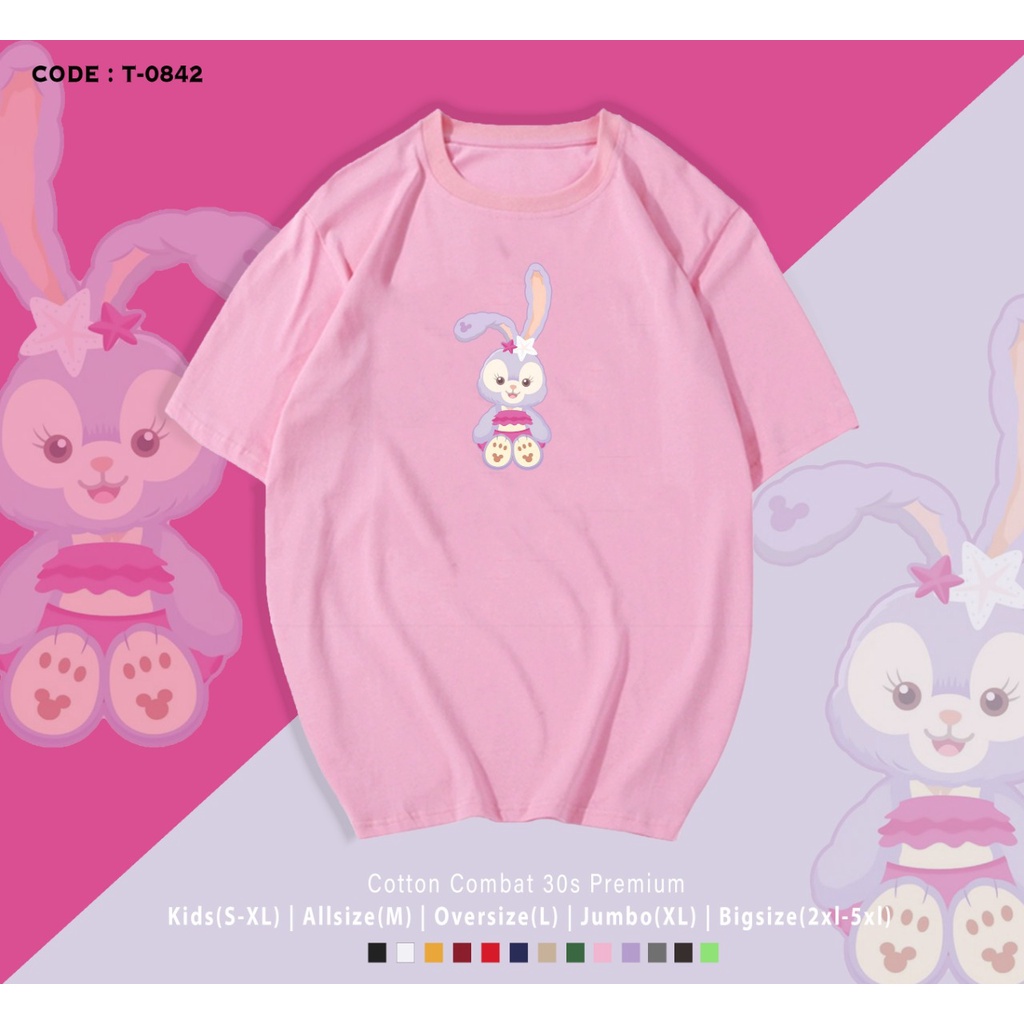 KAOS RABBIT SMILE/KAOS TERLUCU/KAOS TERBARU/KAOS POPULER/KAOS OVERSIZE/KAOS LENGAN PENDEK/O NECK