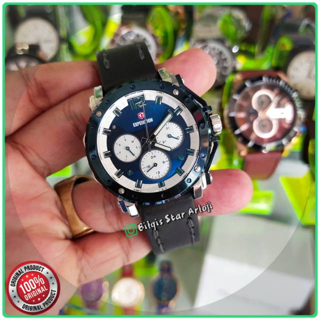 Jam Tangan Expedition Ladies E6402 Tali Kulit Original