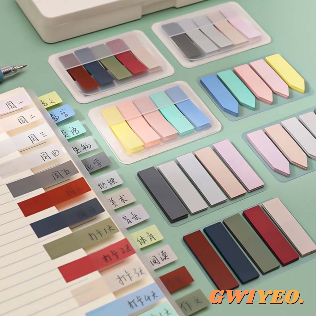 

Simple Minimalist Annotate Pembatas Buku Sticky Note Macaron