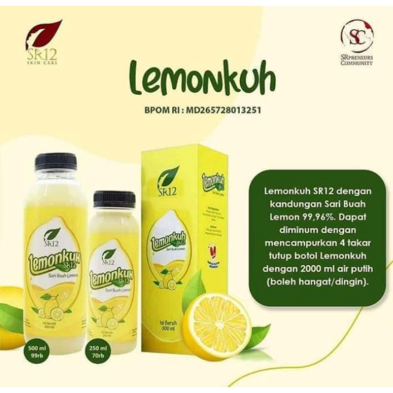 

Lemonkuh Sari Buah Lemon Asli 250ml 500ml SR12 Minuman Herbal Tambah Imun