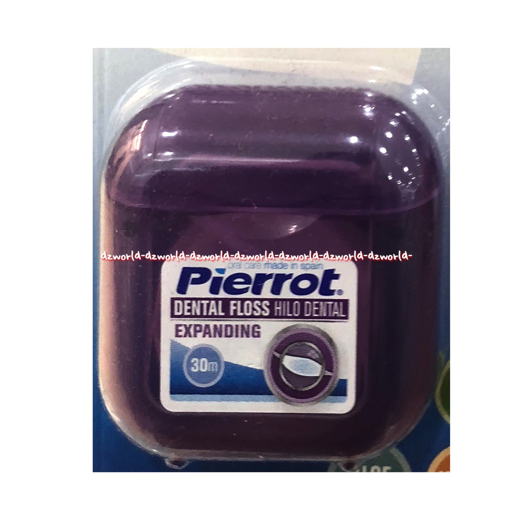 Pierrot Dental Floss Hilo Dental Expanding Hilo Dental Floss Strawberry Benang Gigi 30m