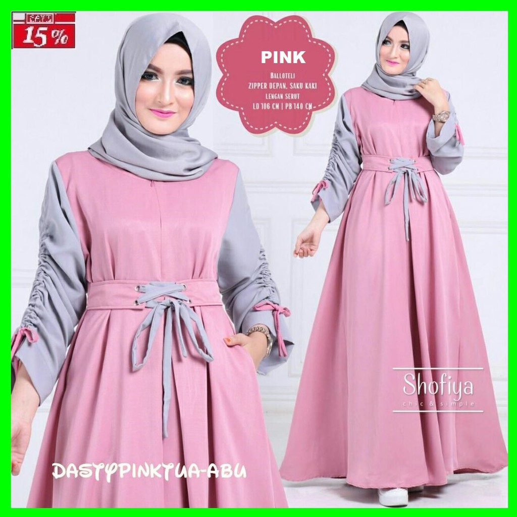 GAMIS SYARI ANNAJAH CAPUCCINO 900GR 110 140 ALLSIZE GAMIS SYARI BUSUI CADAR CREPE HQ POLOS MURAH I.