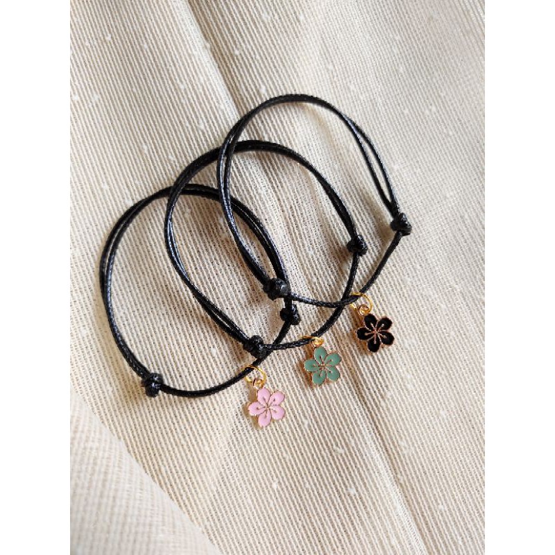 Gelang Daisy Flower Warna Warni Tali Waterproof Bisa Couple