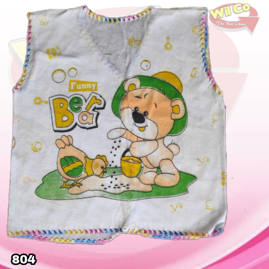 K804 - BAJU ATASAN BAYI PAKAIAN BAYI TIGA MODEL LENGAN PANJANG LENGAN PENDEK DAN TANPA LENGAN