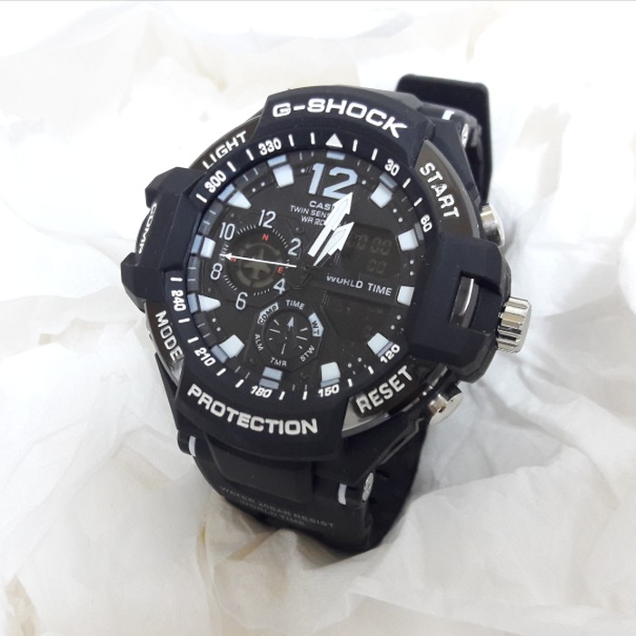 TERMURAH G SHOCK GA 1100 GSHOCK GA1100 PESAWAT LIST PUTIH   Putih Berkualitas