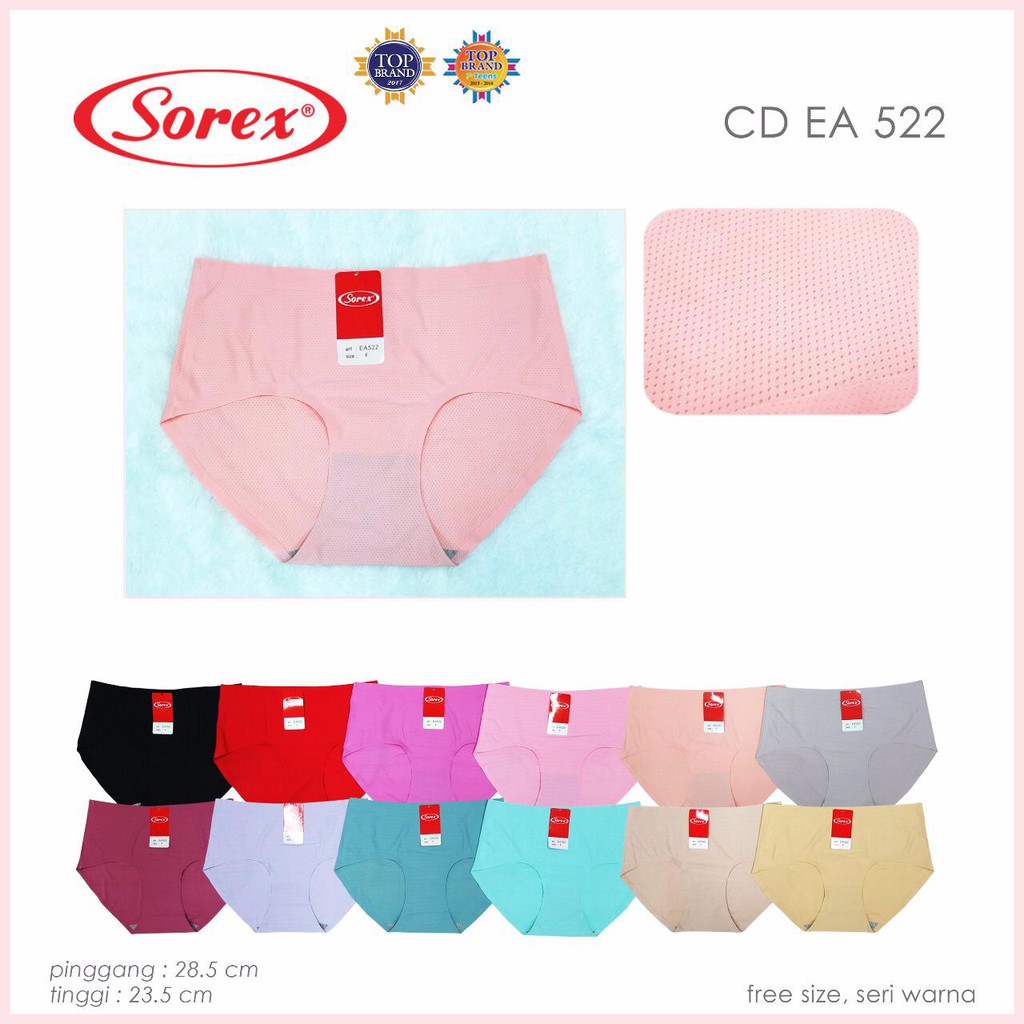 ORIGINAL Celana dalam Sorex CD Seamless Cutting Midi Extra Size Jumbo Anti Nyeplak Tanpa Jahitan ORI