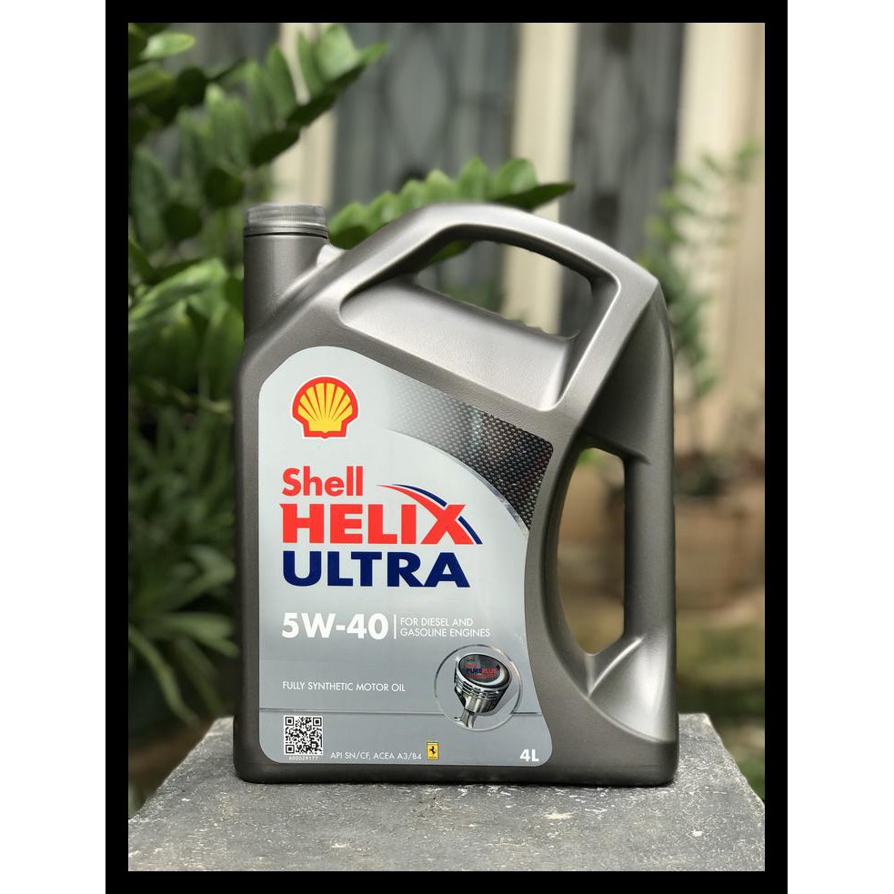 OLI SHELL HELIX ULTRA SAE 5W-40 FULL SYNTHETIC API SN/CF GALON 4 LITER BERKUALITAS