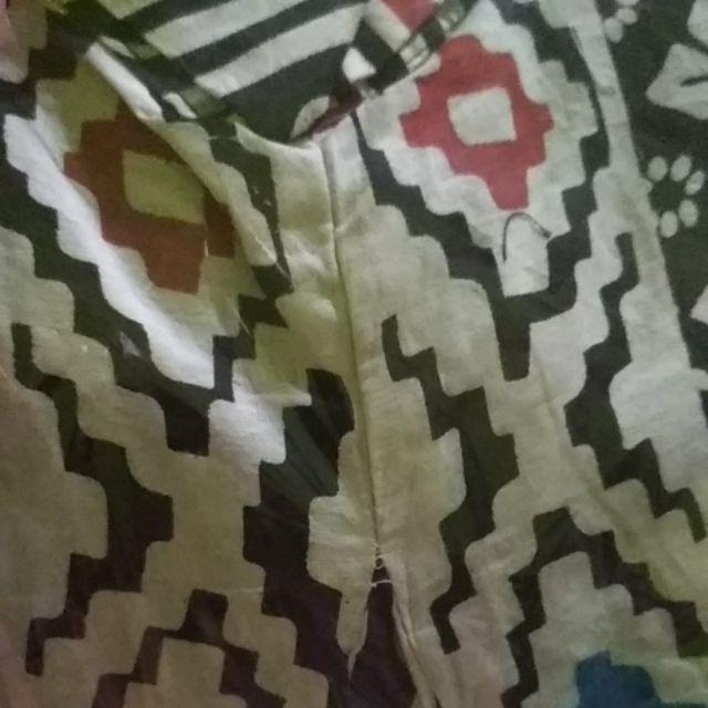 Tunik Santika Songket Batik Etnik Midi Casual Seragam Muslim