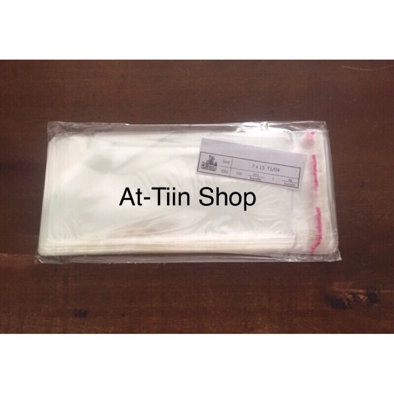 100 lmbr PLASTIK OPP 7x15/PLASTIK UANG UNTUK MONEY CAKE/MONEY BOX