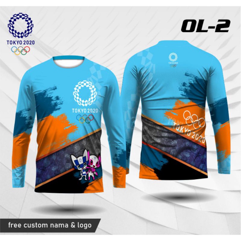 baju olimpiade 2020 kaos olimpiade 2020 Tokyo Jersey lengan panjang