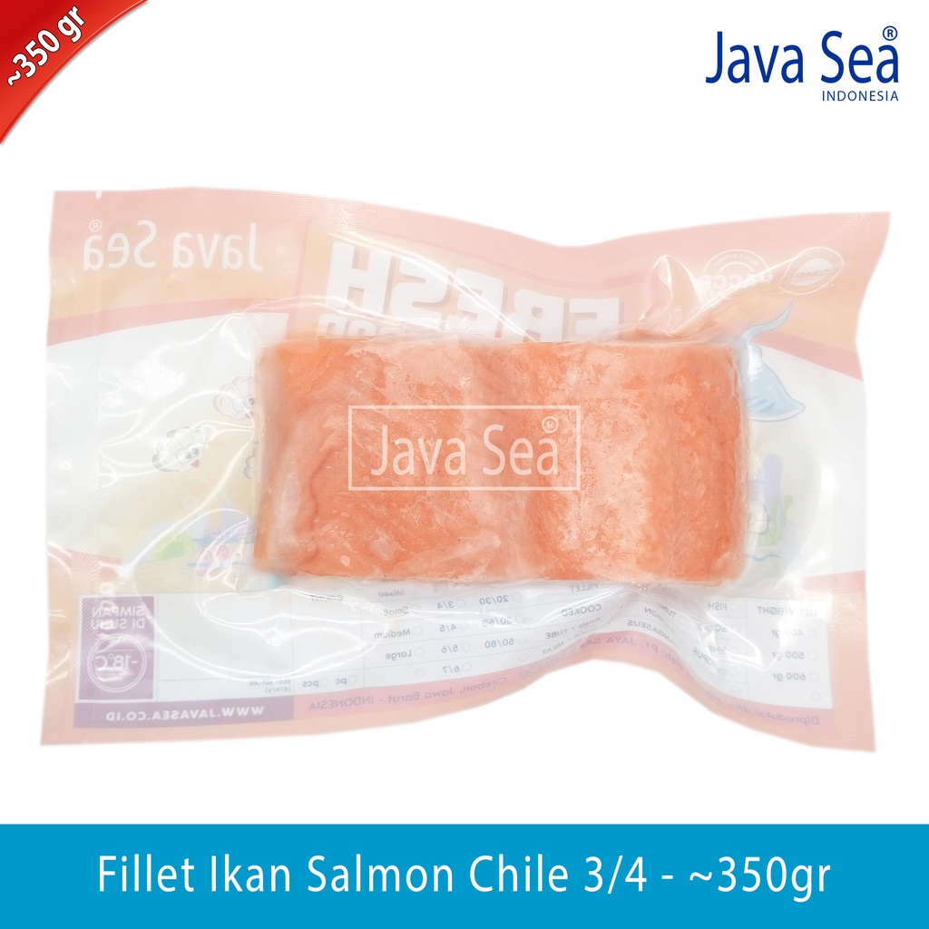 

Fillet Ikan Salmon Chile 3/4 pack 300-400gr Import