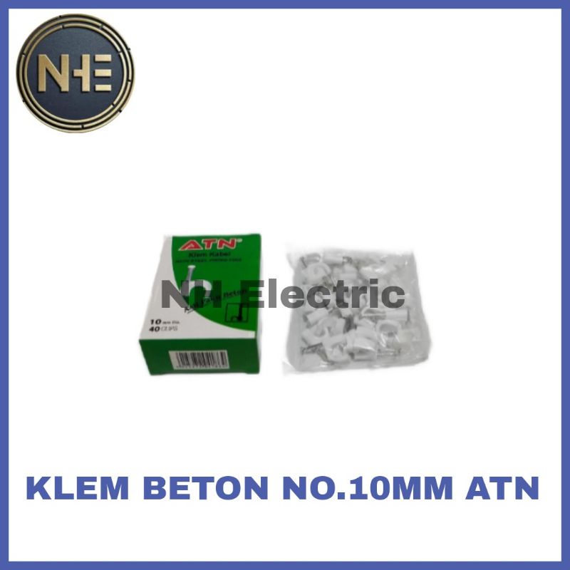 Klem Kabel No.10mm Atn - Klem Kabel Paku Beton No.10mm Atn