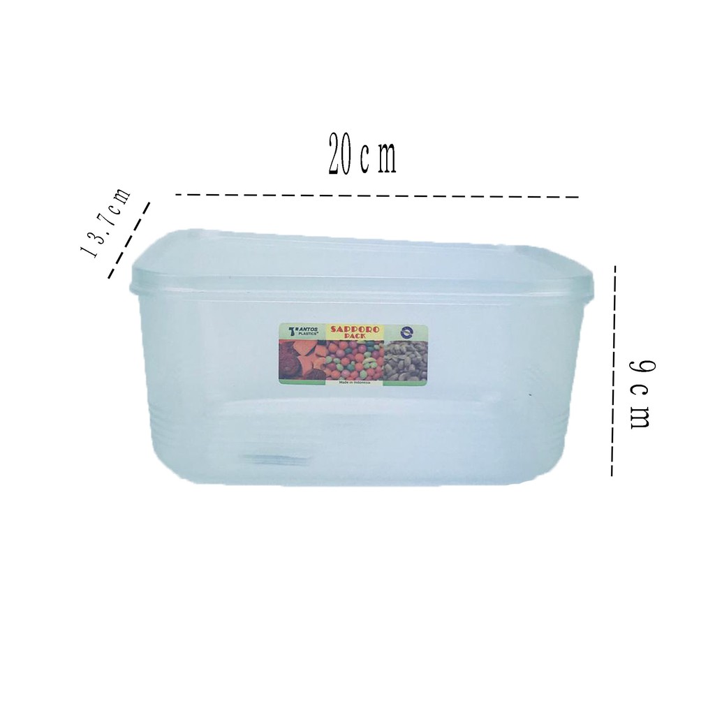 Tantos / Sapporo Pack / Toples Plastik / 20*9cm / 5202