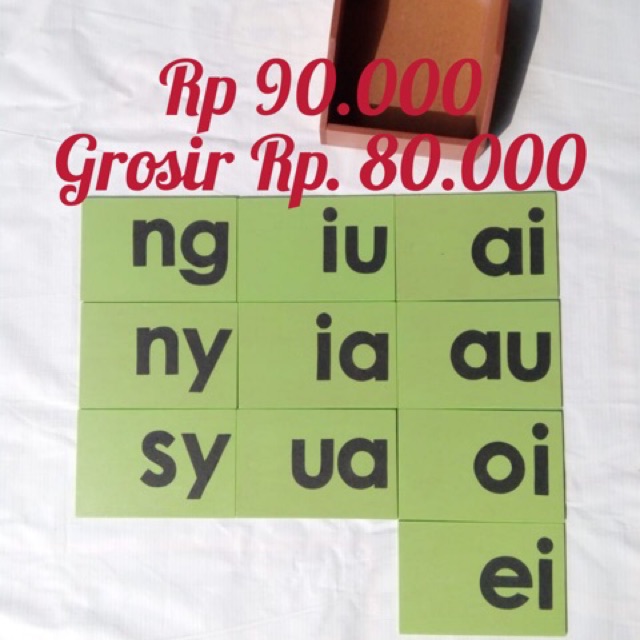 

Sandpaper letter Phonogram montessori