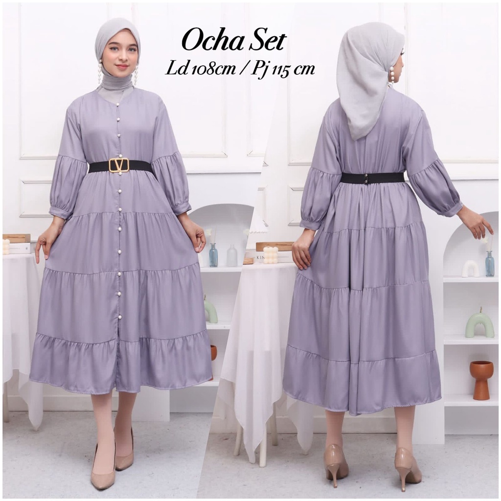 BN3ED OCHA MIDI DRESS SHAKILA IMPORT BUSUI BUMIL