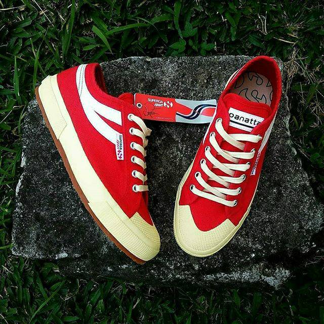 Superga 2750 Cotu Panatta Red/Champagne