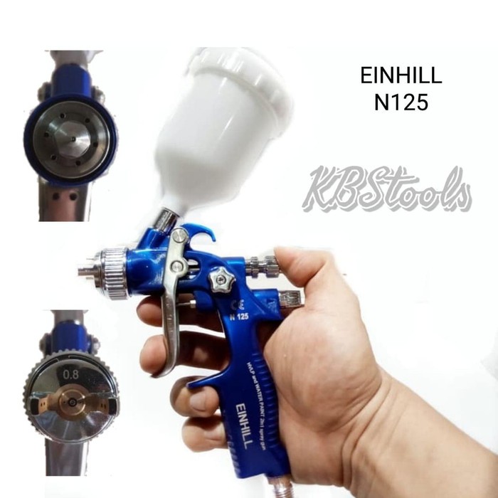 EINHILL Spray Gun N125 HVLP Nozzle 0.8mm N 125 spoid einhill Tabung Atas