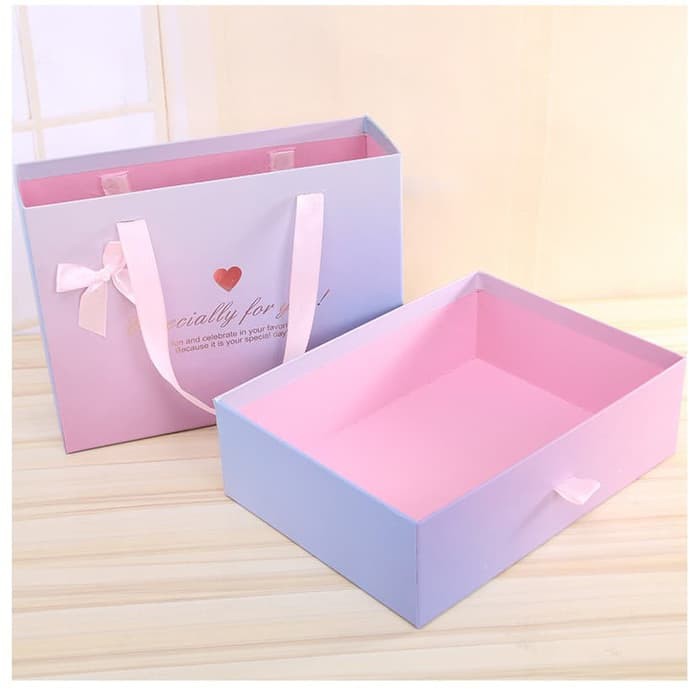 

JGO Gift Box Kotak Hard Keras Vintage Rainbow Pita Hampers box