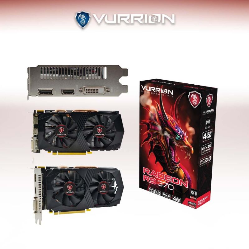 VGA AGS VURRION AMD RADEON R9 370 4GB DDR5 256-bit REAL CAPACITY