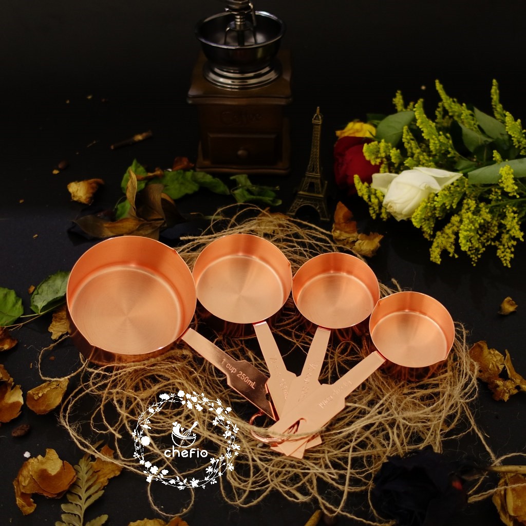 Chefio Sendok Takar Cup Rosegold / Takaran / Measuring Cup Size