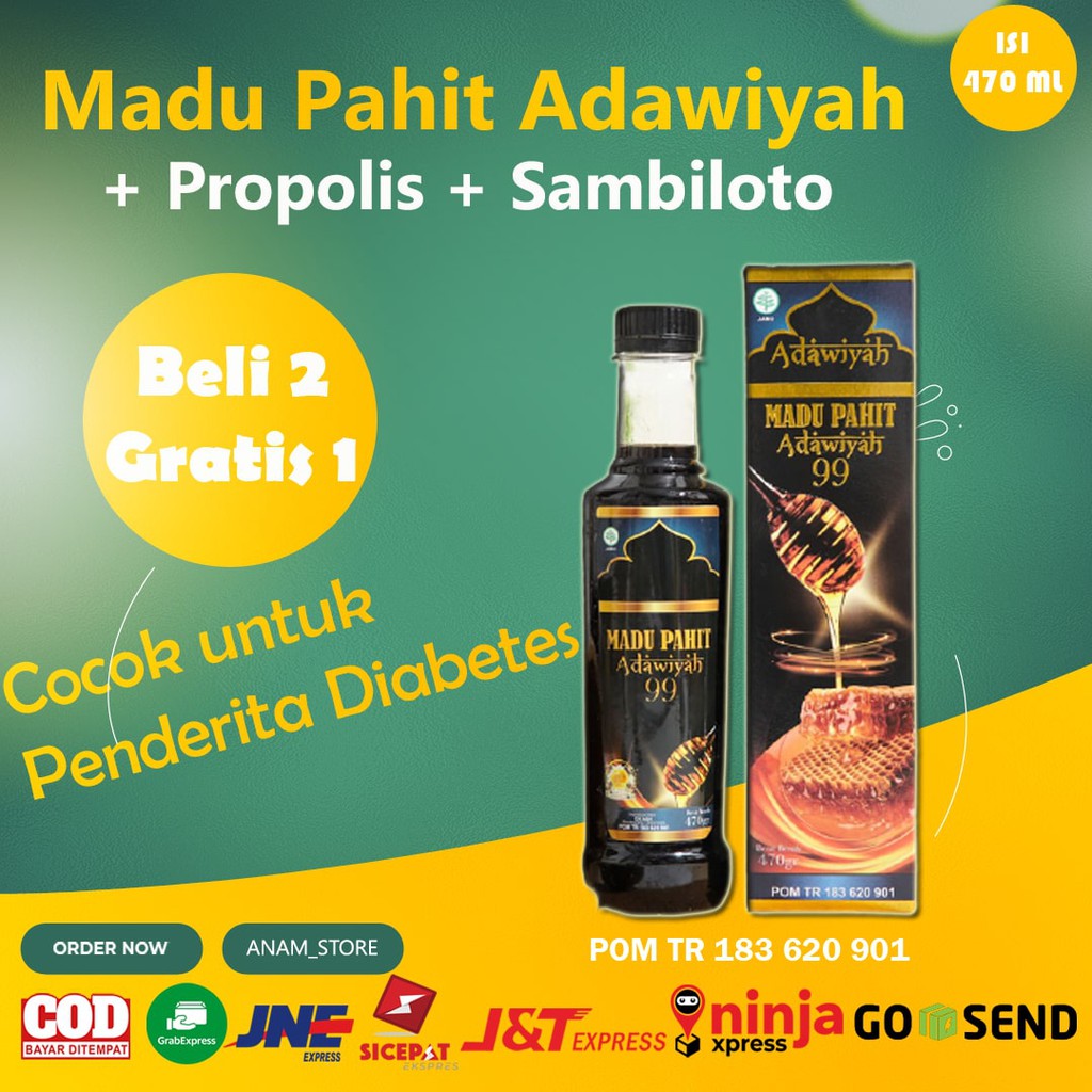 

Madu Pahit Adawiyah 99 / Madu Hitam Adawiyah 99 / Madu Hitam Pahit Insuline Adawiyah 99