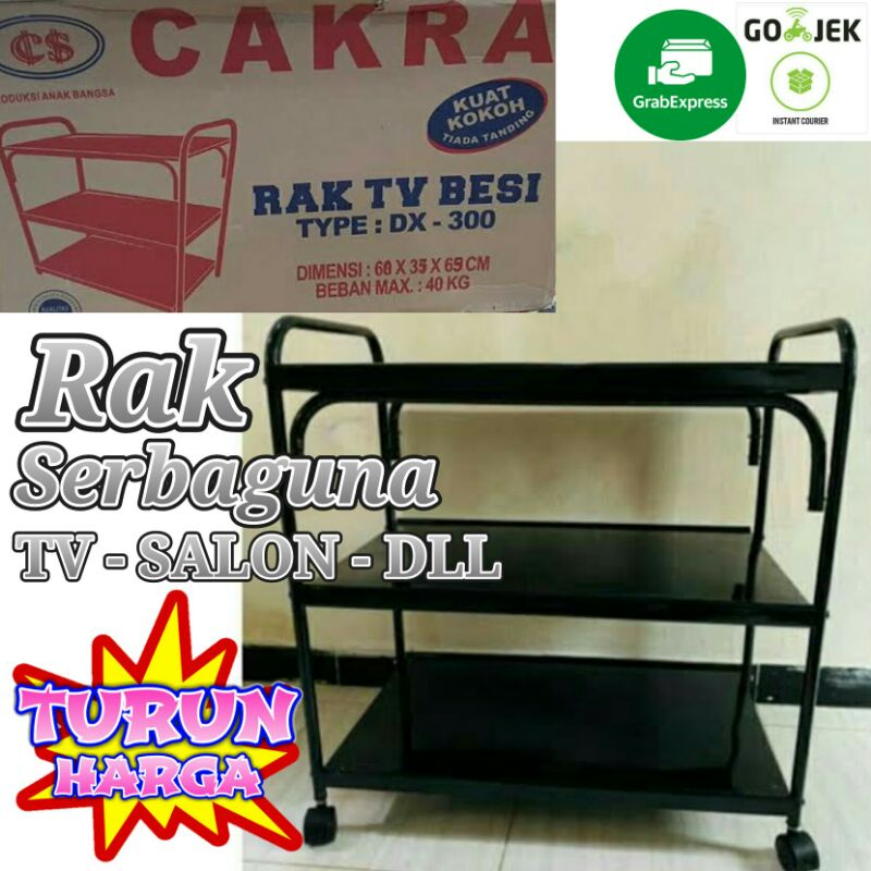 TurunHarga - Rak Besi Serbaguna TV SEMARANG Susun 3 CAKRA DX300