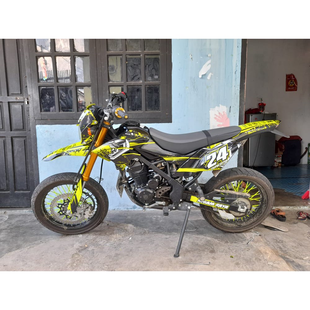 DECAL KUNING DTRACKER SPLAT SUPERMOTO