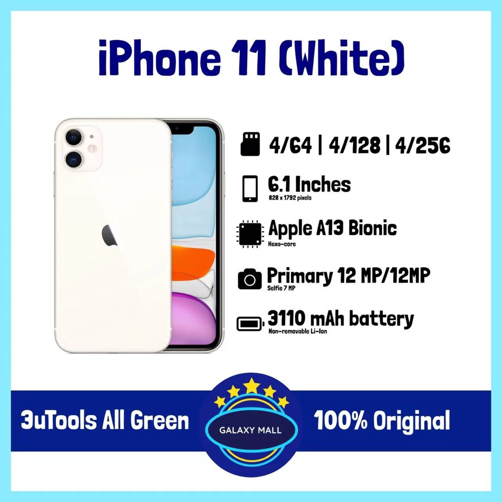 IPHONE 11 64GB/128GB SECOND ORIGINAL FULLSET-4