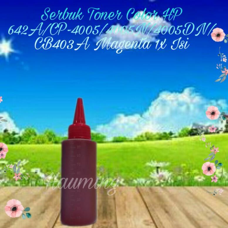 Serbuk Toner Color HP 642A CP4005 CP4005D CP4005DN CP4005N CP-4005 4005N CB403A Magenta 1x Isi