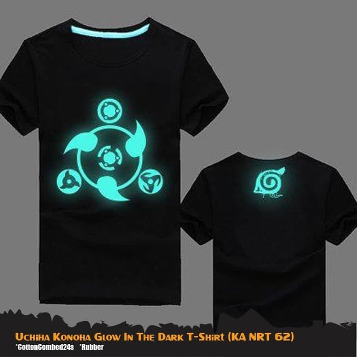 Kaos Pria Menyala dalam Gelap Uchiha Sharingan Konoha - KA NRT 62
