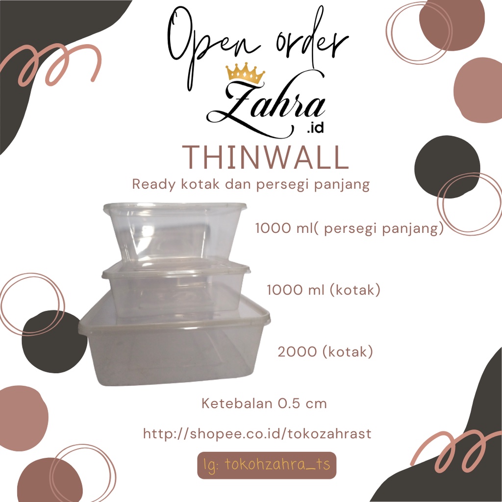 THINWALL 1000ML KOTAK