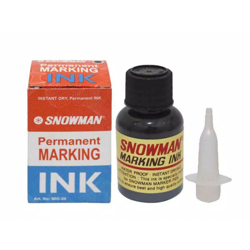 Tinta Spidol / Refill Spidol Snowman Permanent Marking Ink