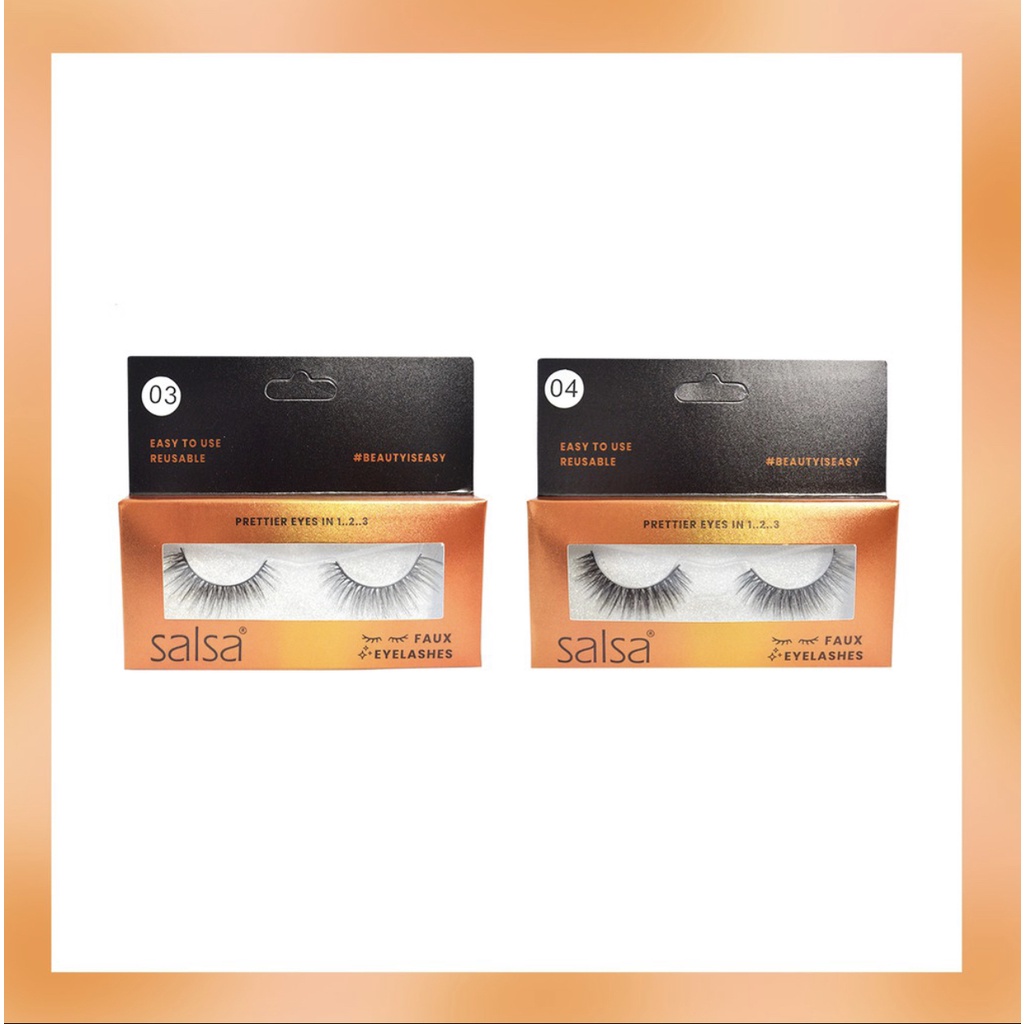 SALSA Faux Eyelashes - Bulu Mata Palsu Natural Fake Eyelash