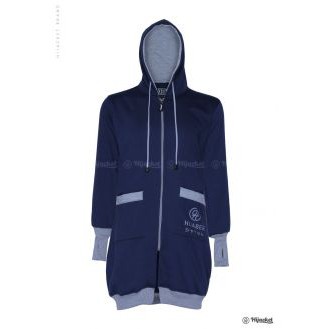 ✅Beli 1 Bundling 4✅ Hijacket YUKATA Original Jacket Hijaber Jaket Wanita Muslimah Azmi Hijab Hijaket-Royal Blue