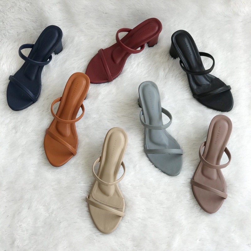 Almeera heels by sara adaline sandal  hak  tahu tinggi  7 